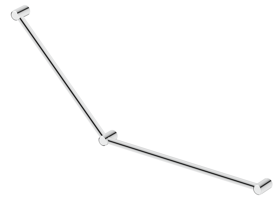 Mica Care DDA 750x900mm - 45 Degree Grab Rail - Chrome