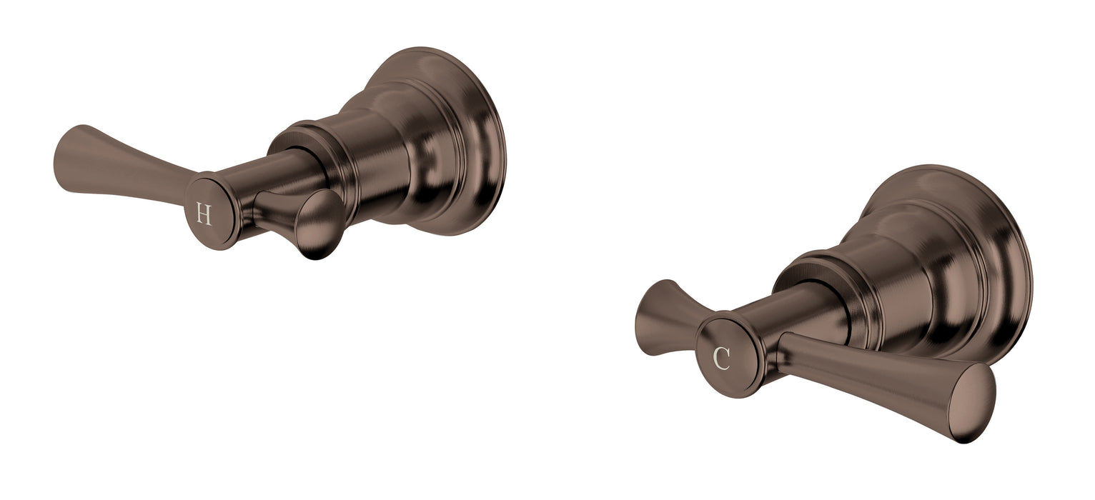 Phoenix Cromford Wall Top Assemblies Brushed Bronze (Lead-Free)