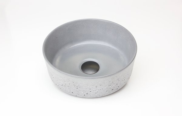 New Form Mini Round Vessel Basin  -  Burgundy