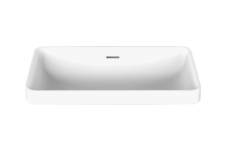 Adp Zeya Semi-Inset Basin, Gloss White