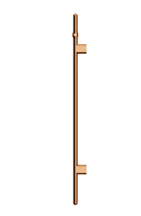 Meir Heated Vertical Towel Rail, Lustre Bronze