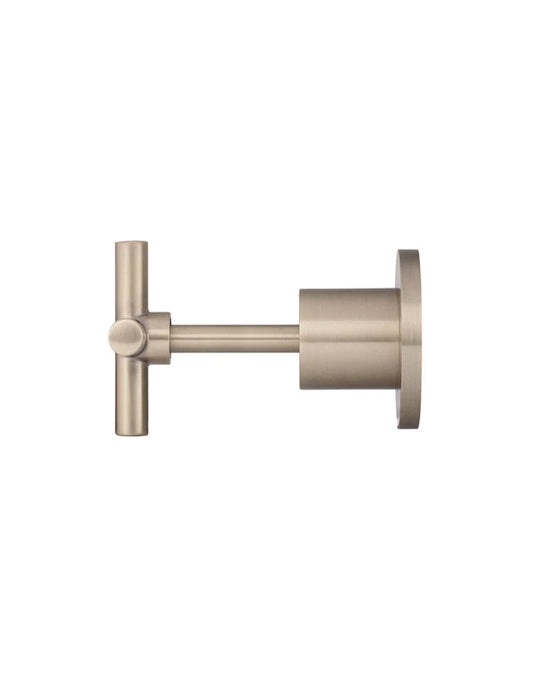 Meir Round Cross Handle Jumper Valve Wall Top Assemblies, Champagne