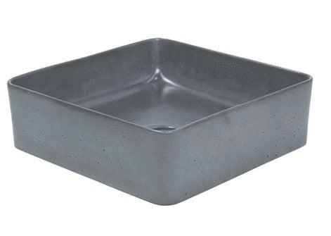 New Form Rounded Square Vessel Basin  -  Burgundy