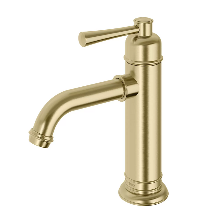 Phoenix Cromford Basin Mixer, Brushed Gold