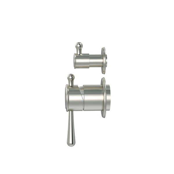 Meir Harrington Shower Diverter Mixer Trim Kit Brushed Nickel (In Wall Body not included)