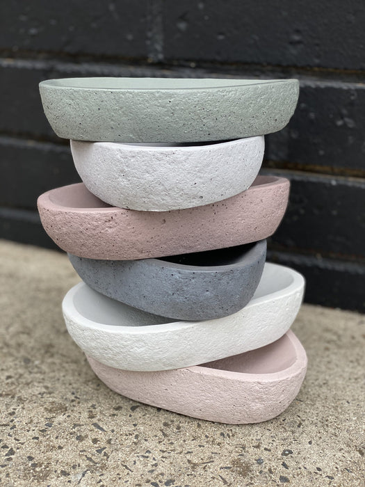 New Form Concrete Soap Holder  -  Burgundy