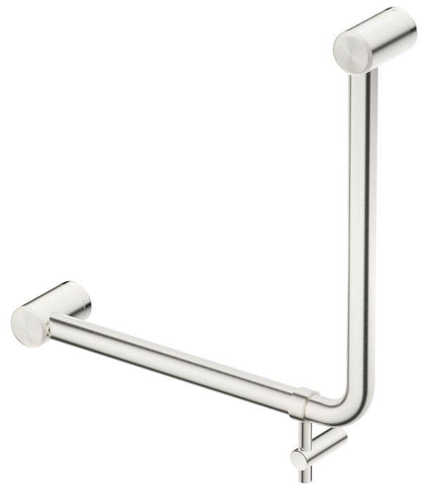 Mica Care AMB 450x450mm - 90 Degree Grab Rail - Brushed Nickel