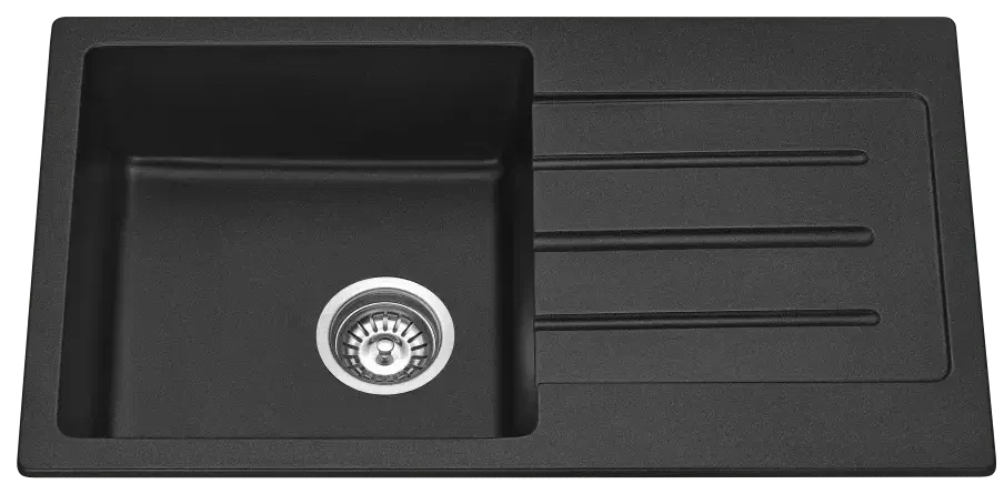 Bella Vista Fomos Sink 770 x 440mm Black