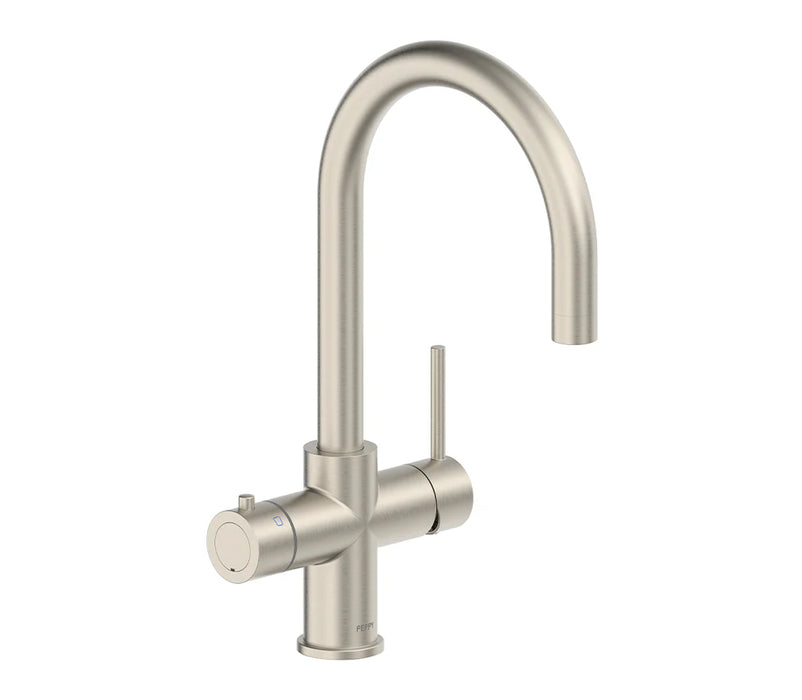 Peppy Taps 4 in 1 - Boiling, Chilled Brushed Nickel