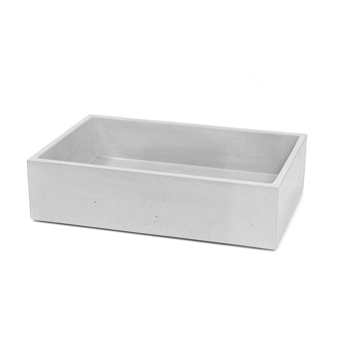 New Form Baby Rectangle Vessel Basin  -  Burgundy