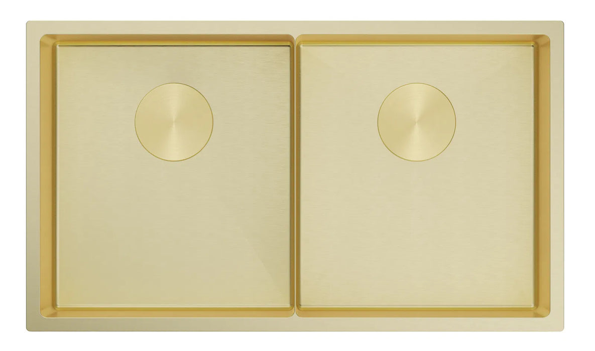 Bella Vista Luminare Sink 760 x 440mm - Double Bowl French Gold