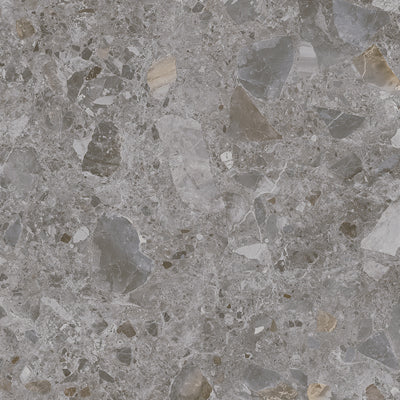 600x600 Robusta Terrazzo Grey Matt Porcelain Tile P3 [1.44m2]