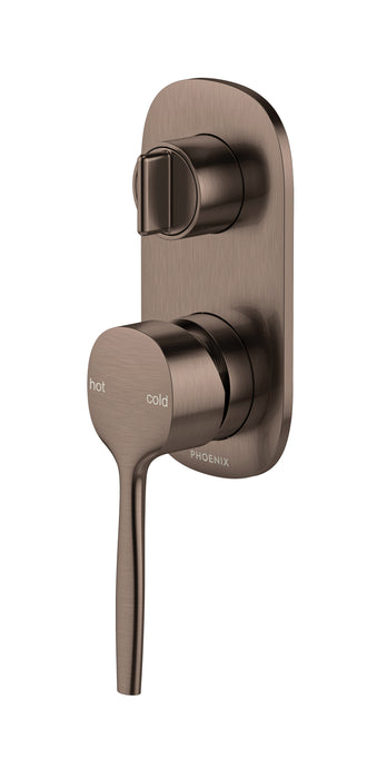 Phoenix Vask SwitchMix Shower / Bath Diverter Mixer Fit-Off Kit  Brushed Bronze