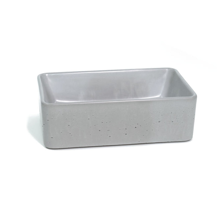New Form Mini Rectangle Vessel Basin  -  Burgundy