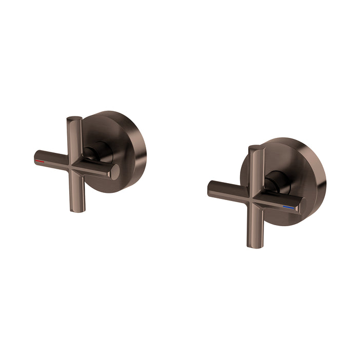 Phoenix Vivid Slimline Plus Wall Top Assemblies - Brushed Bronze (Lead Free)