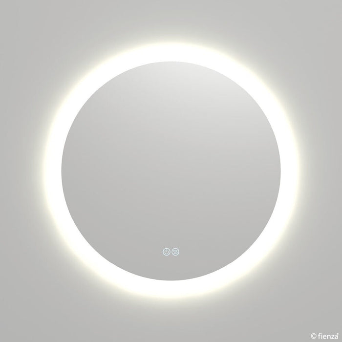 Fienza Kaya Round Led Mirror With Touch Sensor & Demister