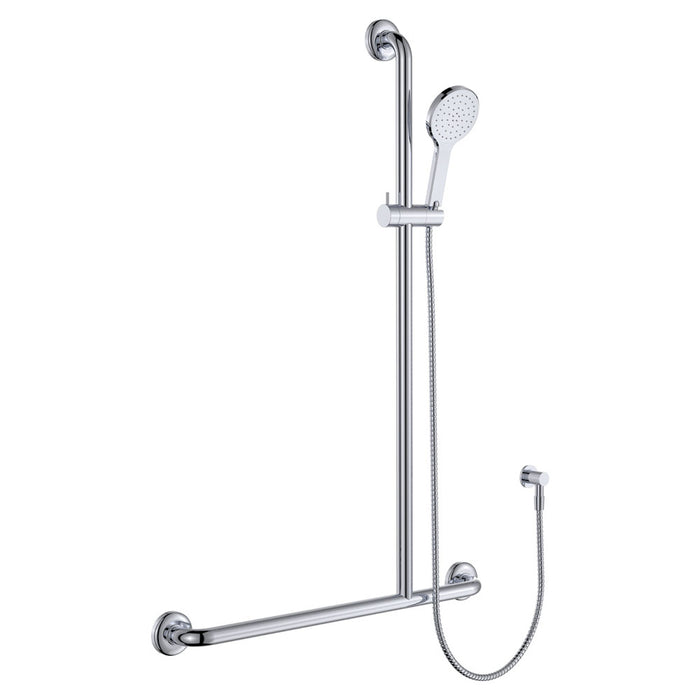 Fienza Luciana Care Inverted T Rail Shower Right Hand Chrome