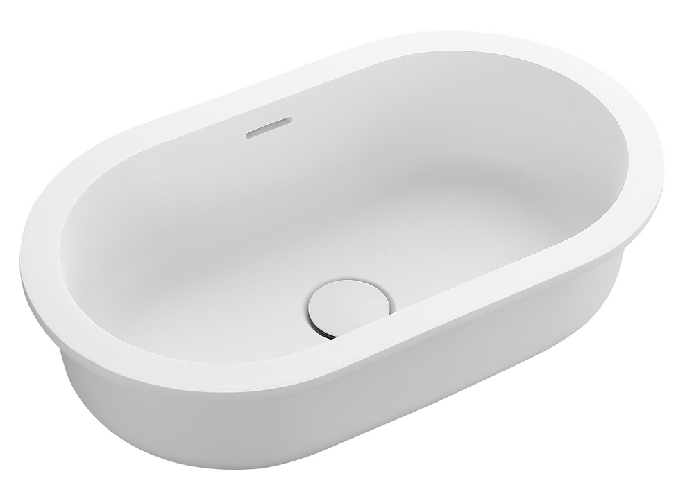 Bella Vista Doros Undermount Basin 530 x 320 x 168mm Matte White
