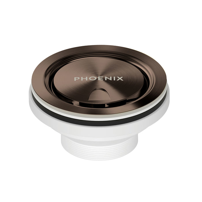 Phoenix 50mm Covered Sink Basket Waste, Brushed Bronze