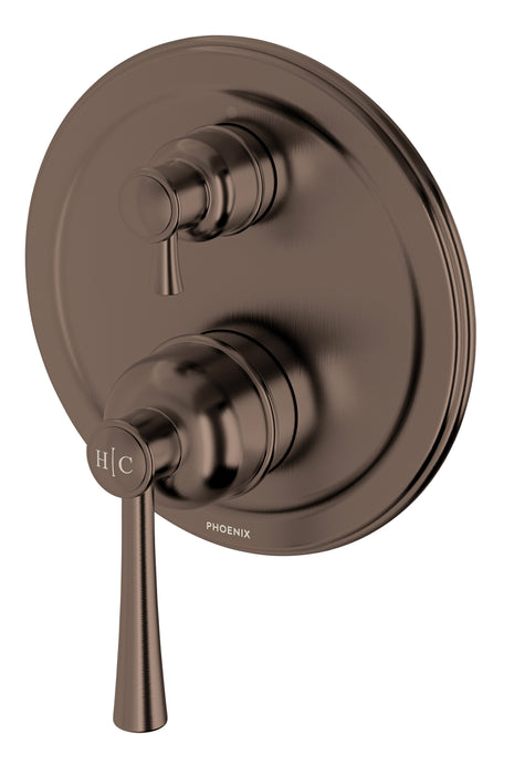 Phoenix Cromford SwitchMix Shower / Bath Diverter Mixer Fit-Off Kit  Brushed Bronze