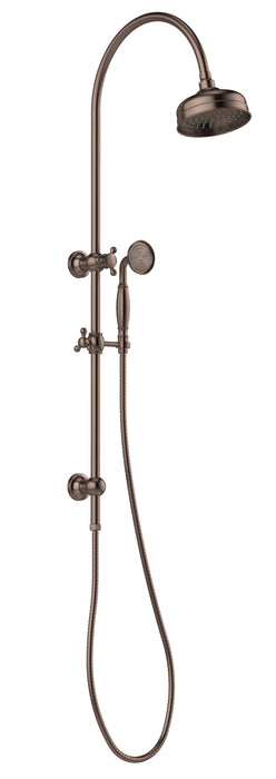Phoenix Cromford Twin Shower Brushed Bronze
