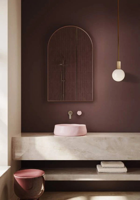 Meir X Nood Co. Alchemy Progressive Combination Wall Mixer Tiger Bronze / Blush Pink