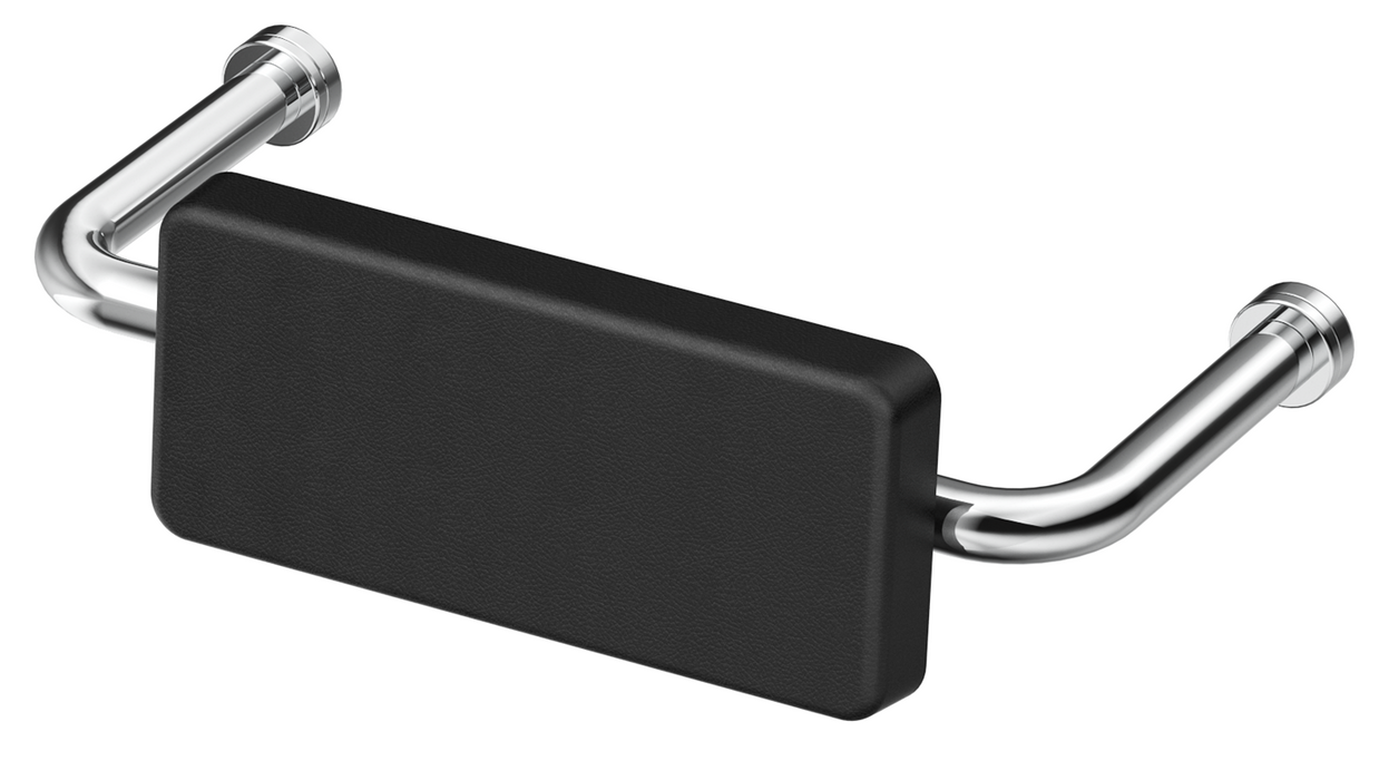 Mica Care DDA Backrest - Black Cushion - Chrome (BOM)
