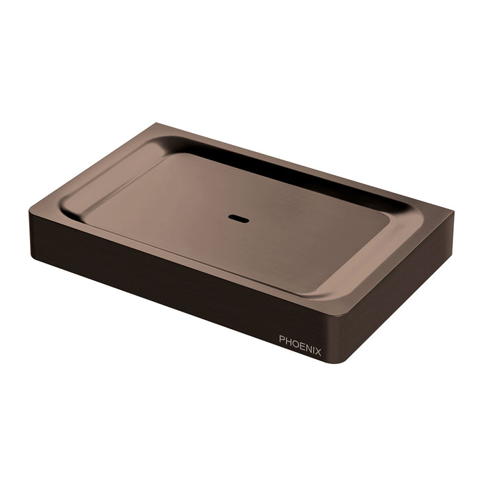 Phoenix Gloss Soap Dish  Brushed Bronze