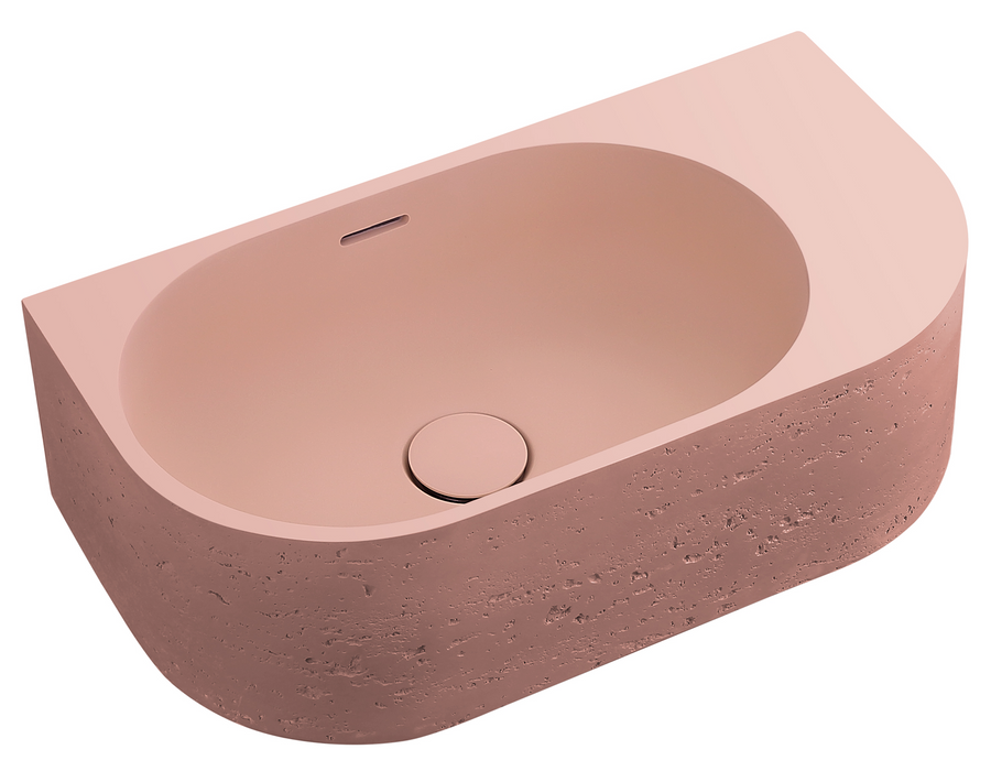 Bella Vista Elysia Basin 500 x 275 x 150mm (Right-Hand) Rose