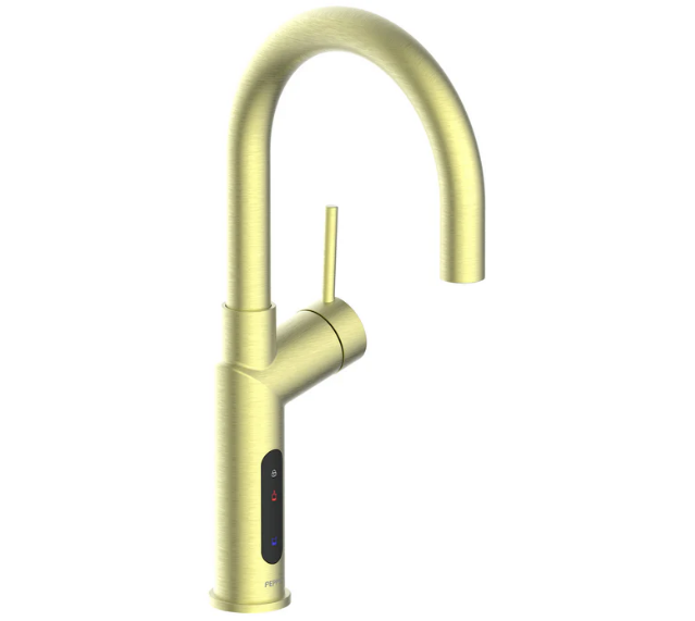 Peppy Taps Signature 4in1 Touch Control Boiling Chilled Kitchen Mixer - Brushed Brass Gold