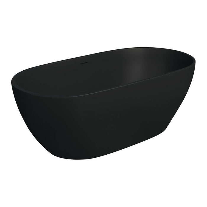 Fienza Luciana Freestanding 1500mm Stone Bath Matte Black