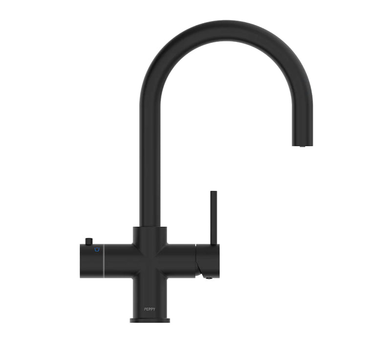 Peppy Taps 4 in 1 - Boiling, Chilled Matte Black
