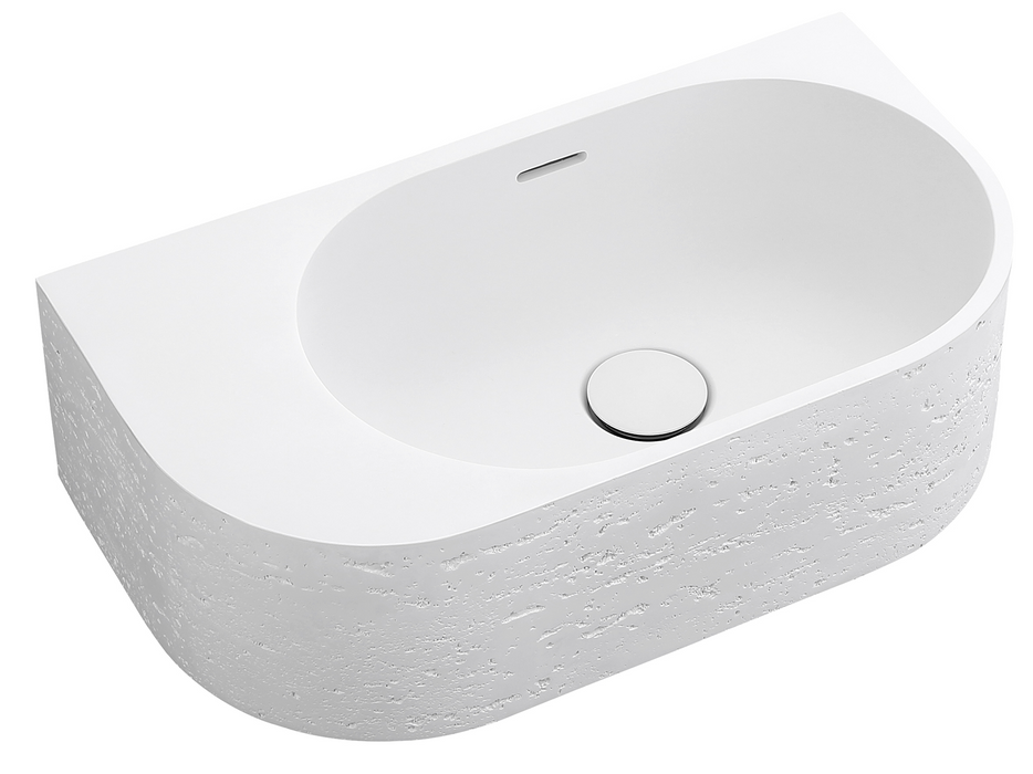 Bella Vista Elysia Basin 500 x 275 x 150mm (Left-Hand) Neige