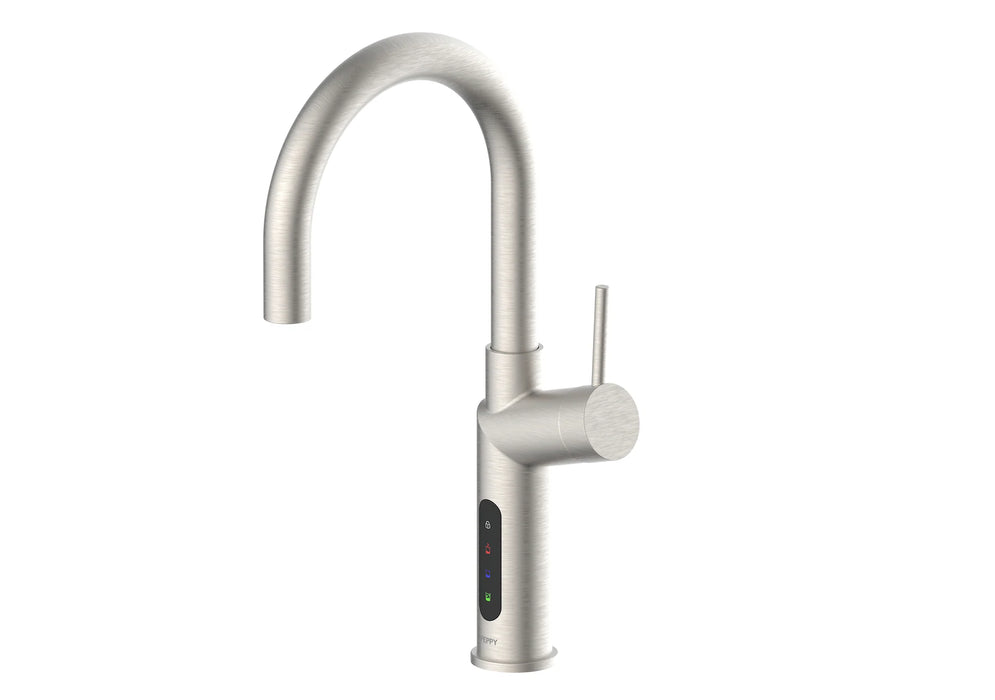 Peppy Taps Signature 5in1 Touch Control Boiling Chilled Soda Kitchen Mixer - Brushed Nickel