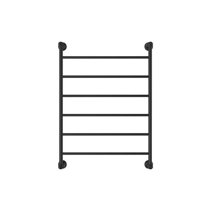 Fienza Lillian Heated Towel Rail (6 Bars) 600x800mm, Matte Black