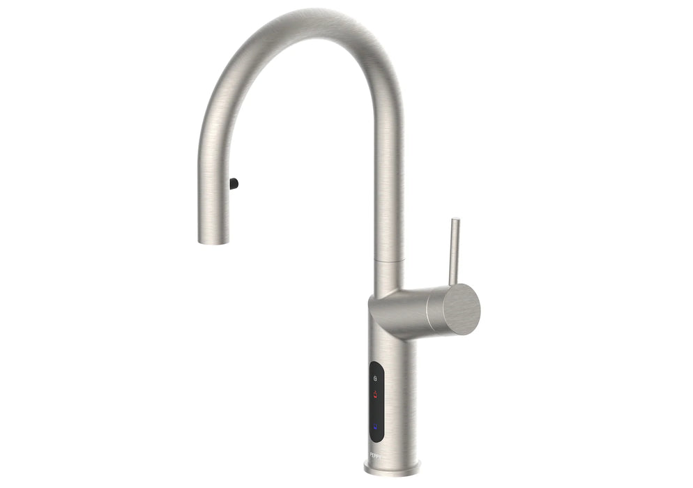 Peppy Taps Signature 4in1 Pullout Touch Control Boiling Chilled Kitchen Mixer - Brushed Nickel