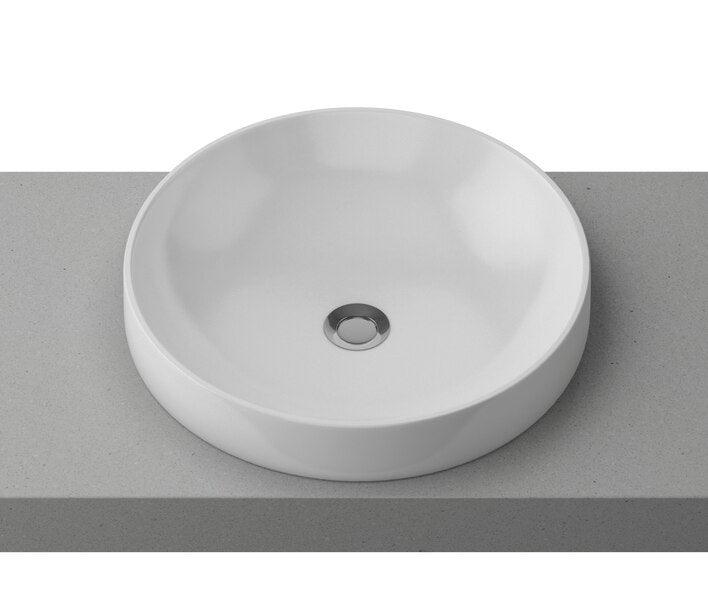 Radius Basin 400mm White Gloss