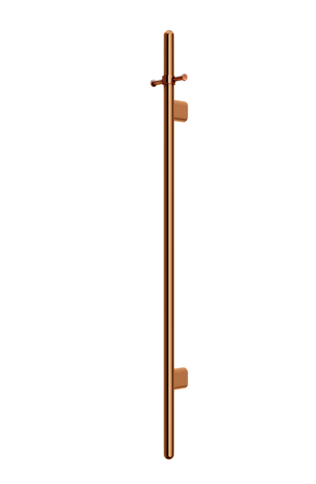 Meir Heated Vertical Towel Rail, Lustre Bronze