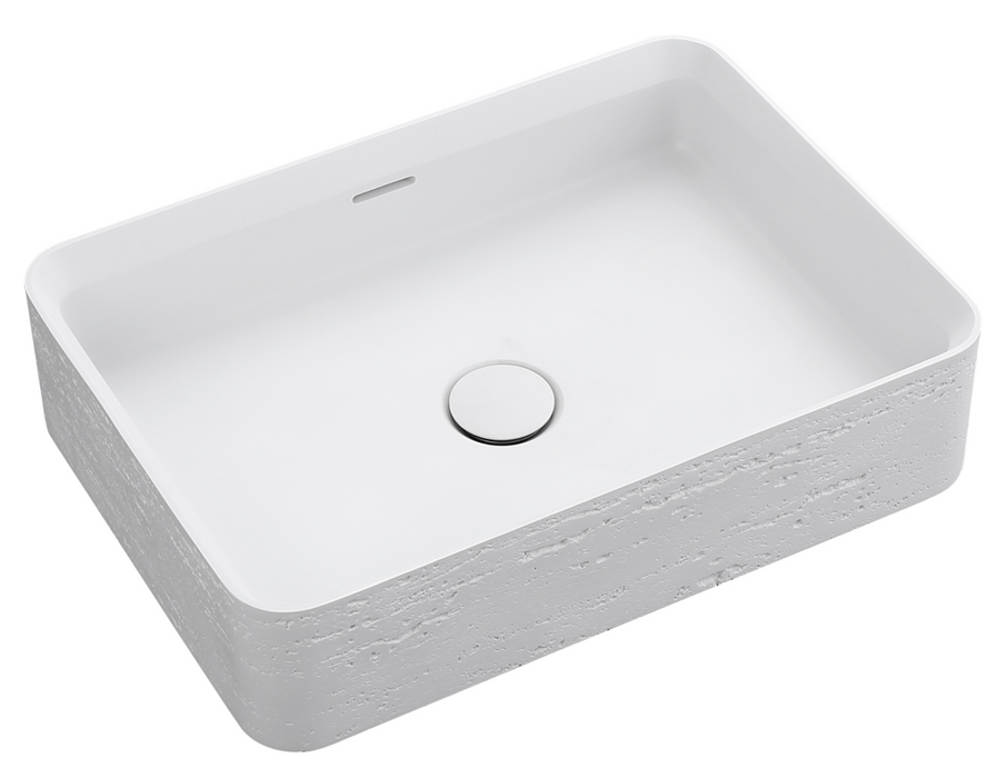 Bella Vista Astera Basin 500 x 360 x 120mm Neige