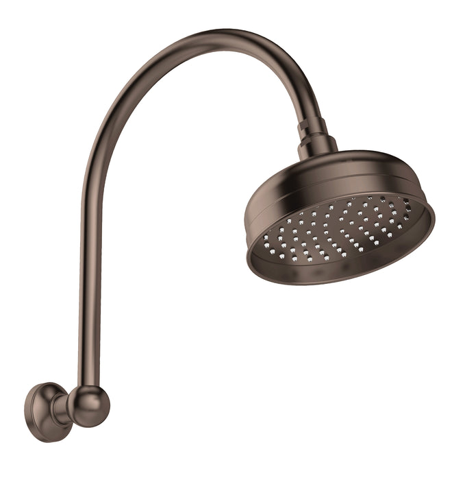 Phoenix Cromford High-Rise Shower Arm & Rose Brushed Bronze