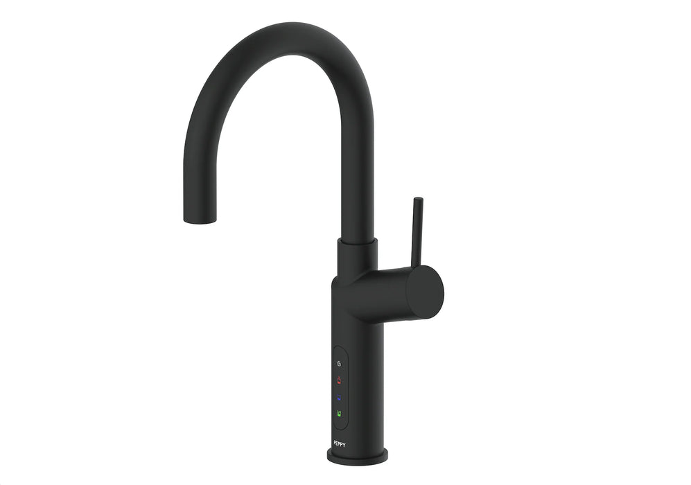 Peppy Taps Signature 5in1 Touch Control Boiling Chilled Soda Kitchen Mixer - Matte Black