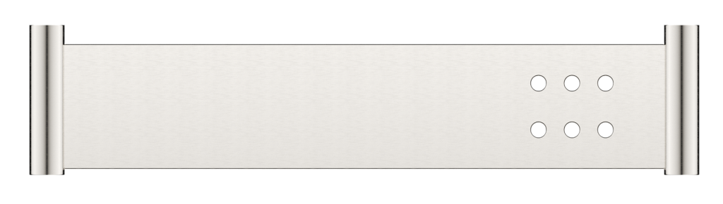 Mica Stainless Shelf - 400mm - Brushed Nickel