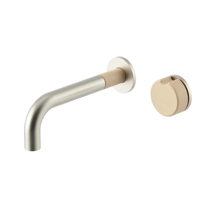 Meir X Nood Co. Alchemy Progressive Combination Wall Mixer Brushed Nickel / Nood