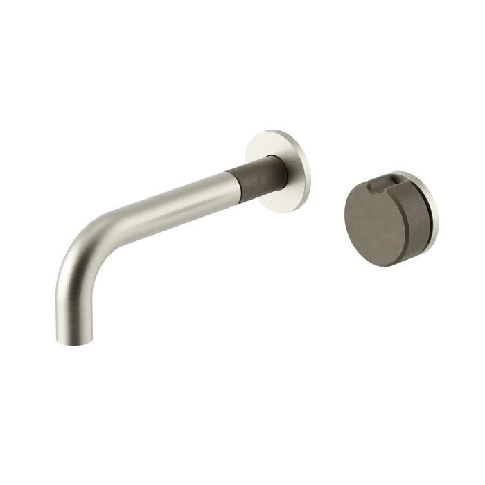 Meir X Nood Co. Alchemy Progressive Combination Wall Mixer Brushed Nickel / Olive