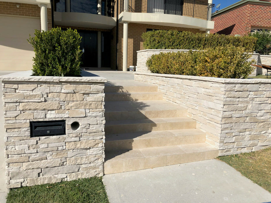 Veneer Stone Ledgestone Collection Travertine [0.55m2 per Box]