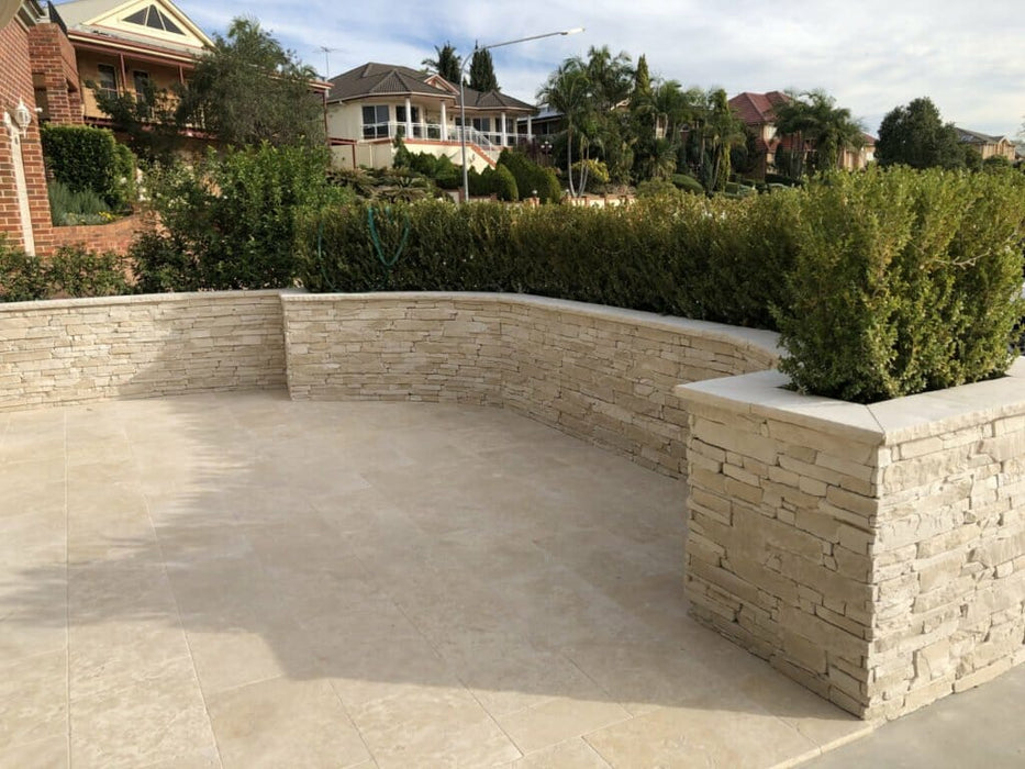 Veneer Stone Ledgestone Collection Travertine [0.55m2 per Box]