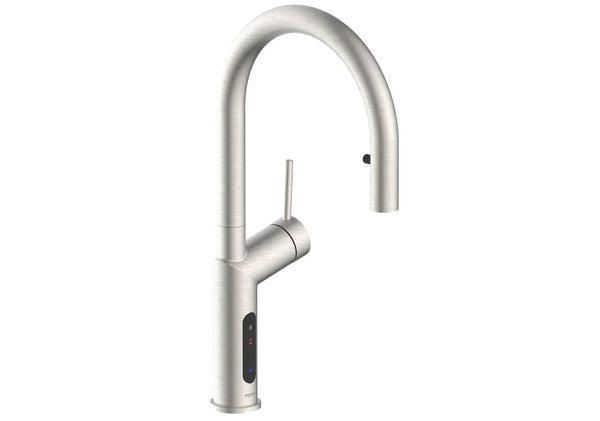 Peppy Taps Signature 4in1 Pullout Touch Control Boiling Chilled Kitchen Mixer - Brushed Nickel