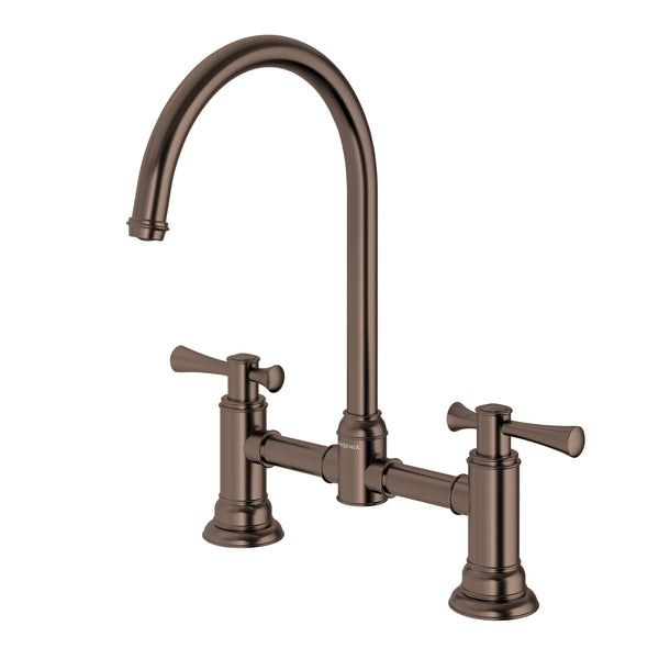 Phoenix Cromford Exposed Sink Set Brushed Bronze (Lead-Free)