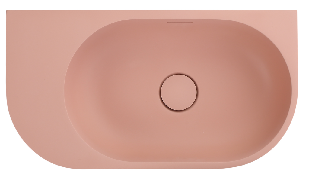 Bella Vista Elysia Basin 500 x 275 x 150mm (Left-Hand) Rose