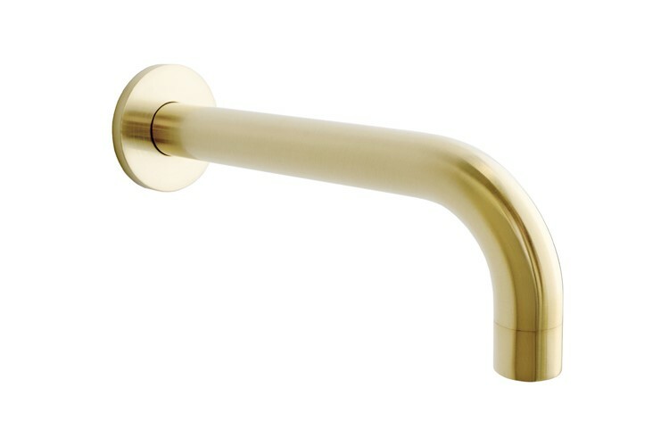 Adp Bloom Wall Spout, Brushed Brass
